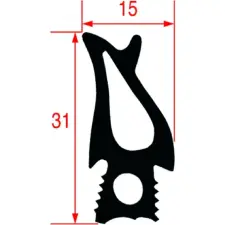 Non branding Ajtó tömítés 1505x695 mm beépíthető gépek kiegészítői