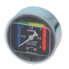 Non branding BOJLERNYOMÁSMÉRŐ ø 62 mm 0÷3 bar kisháztartási gépek kiegészítői