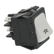 Non branding FEHÉR BIPOLÁRIS NYOMÓGOMB 16A 250V kisháztartási gépek kiegészítői