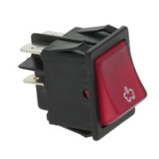 Non branding PIROS BIPOLÁRIS KAPCSOLÓ 16A 250V kisháztartási gépek kiegészítői