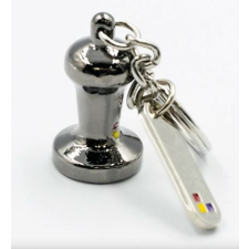 Non branding Tamper fém kulcstartó, fekete (421228) kávéfőző kellék