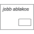Noname Boríték LC/6 öntapadós jobb ablakos