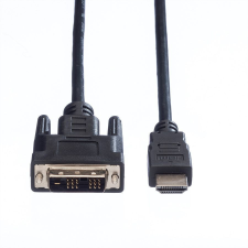 Noname Jelkábel DVI-D (Single Link) - HDMI 3m Black kábel és adapter
