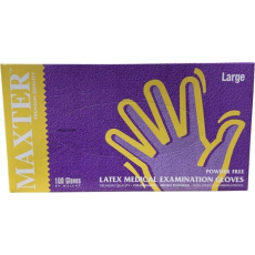 Noname Maxter Gumikesztyű latex púdermentes L 100 db/doboz (1005L) (HGK-BHRE999964)
