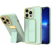 Noname New Kickstand Tok iPhone 12 Pro Tok Állvánnyal Zöld Színű (187753804)