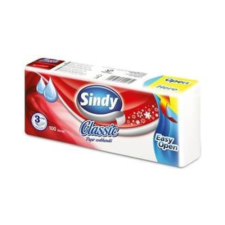 Noname Papírzsebkendő Sindy Classic 3 rétegű 100 db/csomag higiéniai papíráru
