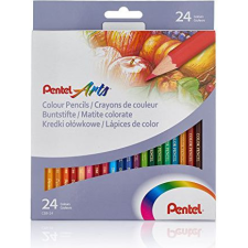 Noname Pentel Színes Ceruza Készlet - 24 db, Hatszögletű Pentel (WIKR-1016034) színes ceruza