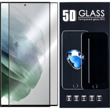 Noname Samsung Galaxy S22 Ultra Full Glue hajlított tempered glass kijelzővédő üvegfólia, fekete ( ) mobiltelefon kellék