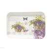 Noname Tálca műanyag szögletes levendula mintás 34x23 cm