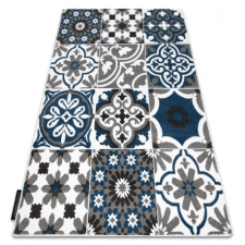 Nonbrand ALTER Porto Virágok Szőnyeg - Kék Virágmintás - 140x190 cm lakástextília