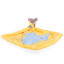 Nonbrand Alvókendő babáknak - elefántos - 37cm bébiplüss