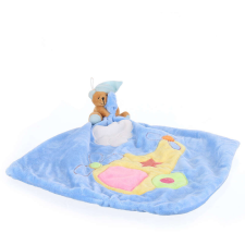 Nonbrand Alvókendő babáknak - macis - 37cm bébiplüss