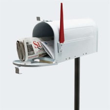 Nonbrand Amerikai Postaláda - Fehér - Acél - Állvánnyal postaláda