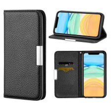 Nonbrand APPLE iPhone 12, iPhone 12 Pro, WALLET notesz mobiltok, Fekete tok és táska