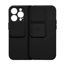Nonbrand APPLE iPhone 15 Pro, Szilikon mobiltok, kamerafedél, Fekete tok és táska