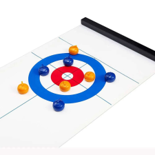 Nonbrand Asztali curling játék kiteríthető pályával - 122 x 43 cm (BBM) társasjáték