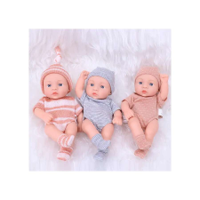 Nonbrand Baba - műanyag kislány csecsemő babák pamut ruhában baba