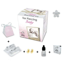 Nonbrand BabyBox - Fülbevaló - margaréta - crystal kővel - natúr szín fülbevaló