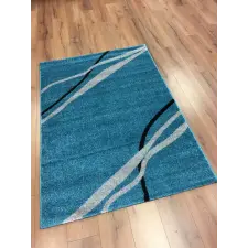 Nonbrand Barcelona E741 - Modern Kék Szőnyeg - 160x230 cm lakástextília