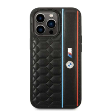 Nonbrand BMW M hatszögletű mintás hátlap iPhone 14 Pro-hoz Fekete tok és táska
