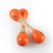 Nonbrand Fa dupla maracas 15x5 cm játékhangszer