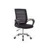 Nonbrand Fekete irodai forgószék mikró hálós háttámlával