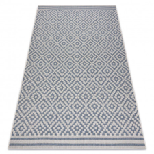 Nonbrand Fonott sizal flat szőnyeg 48357/951 négyzetek 200x290 cm lakástextília
