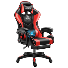 Nonbrand Gamer szék lábtartóval - Piros forgószék