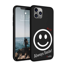Nonbrand Graffiti iPhone 11 Pro Max Szilikon Tok - Always Smile tok és táska