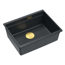 Nonbrand gránit mosogató Logan 100 Black Metallic mosogatótálca