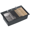 Nonbrand gránit mosogató MARC 110 WORKSTATION Black Metallic