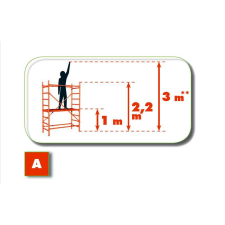 Nonbrand HELIO "A" állvány 3m létra és állvány