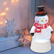 Nonbrand Hóember lámpás (vízkeveréssel, csillámokkal) karácsonyi dekoráció