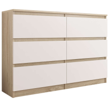 Nonbrand Komód 6 fiókos 140 cm- R140 sonoma-mix bútor