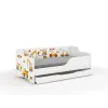 Nonbrand LILU gyerekágy laminált fronttal és oldallal 160x80cm matraccal és ágyneműtartóval - építési terület