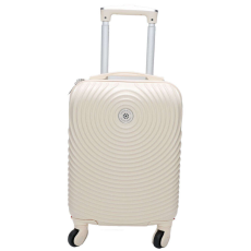 Nonbrand Love bézs keményfalú bőrönd 41cmx30cmx20cm-kis méretű kabin bőrönd