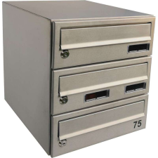 Nonbrand M30 Rozsdamentes Acél Moduláris Postaláda - 3db postaláda