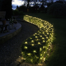 Nonbrand Meleg fehér színű fényháló 160LED, 200x100 cm - 55227 - 00085488 karácsonyfa izzósor