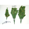 Nonbrand Mesterséges karácsonyfa, Fenyőtobozokkal díszítve, beltéri/kültéri, magassága 210 cm, átmérője 114 cm, 1057 ág, Flippy, zöld, fém állvány mellékelve