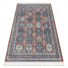 Nonbrand Modern szőnyeg BELLE BG60A sötétkék / bézs Rojt 140x190 cm lakástextília