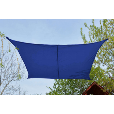 Nonbrand Négyszög Napvitorla 2,6x2,6m - kék kerti bútor
