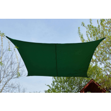 Nonbrand Négyszög Napvitorla 2,6x2,6m - zöld kerti bútor
