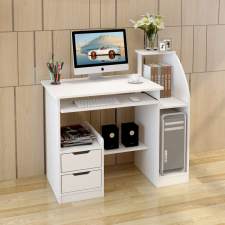 Nonbrand Polcos íróasztal 100x40x80cm fehér FUR-1603-White íróasztal