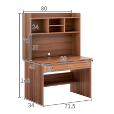 Nonbrand Polcos íróasztal barna OT-610-Brown íróasztal