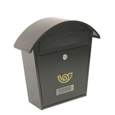 Nonbrand Postaláda álló ívelt (36x37cm) barna, névtartóval 3490132 postaláda