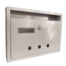 Nonbrand Postaláda fekvő LÉPCSŐHÁZI lenyíló (31x23cm) szürke, névtartóval 3490143 postaláda
