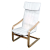 Nonbrand Relax fotel, teherbírás 85kg, 99x76x59 cm, fehér
