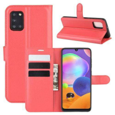 Nonbrand SAMSUNG Galaxy A31 (SM-A315F), WALLET notesz mobiltok, Piros tok és táska