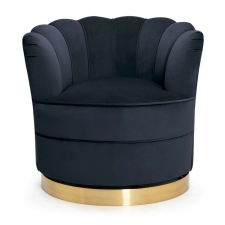 Nonbrand Sisi Forgószék - Tengerészkék / Arany bútor