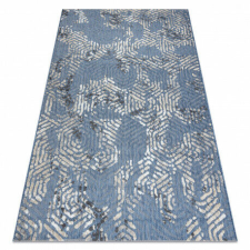 Nonbrand SOLE D3841 Hatszögletű Szőnyeg - Kék/Bézs - 140x190 cm lakástextília
